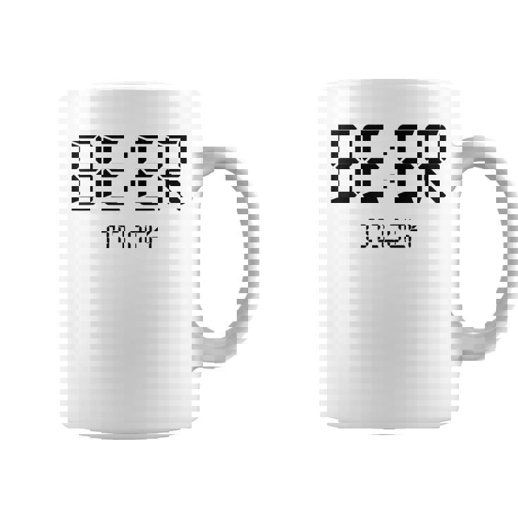 Beer O'clock ビールタイム 面白いギフト ビール愛好家 コーヒーマグ