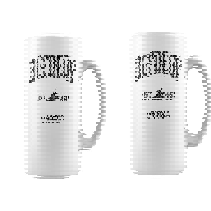Bigtone Gap バージニアa ビンテージ スポーツデザイン ブラックプリント コーヒーマグ