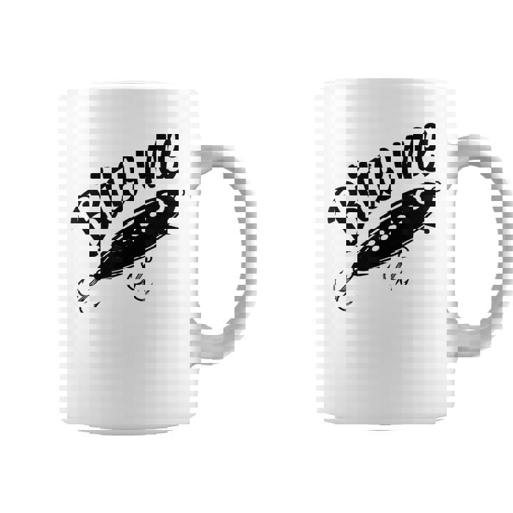 Bite Me 面白いフィッシャーマンフィッシングルアー コーヒーマグ