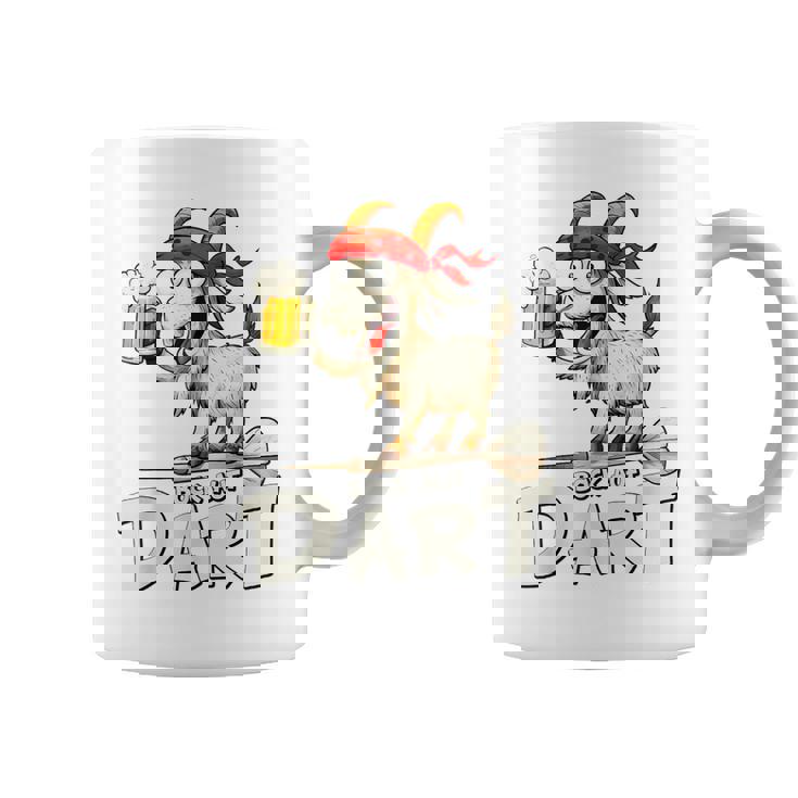 Bock Auf Dart ヤギとビールジョッキ 面白いダーツプレーヤー コーヒーマグ