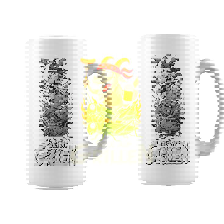 Bock Auf Grillen おもしろバーベキューアクセサリー ヤギ付きバーベキュー コーヒーマグ