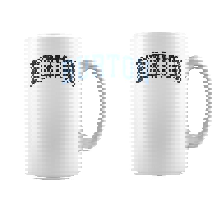 Burton Michigan Mi ヴィンテージ スポーツデザイン ネイビーデザイン コーヒーマグ