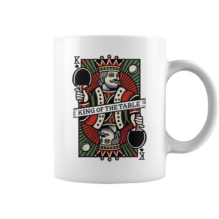 Carte De Jeu Rétro Roi De La Table De Tennis De Table Tasse