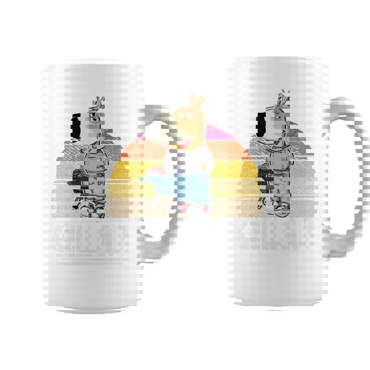 Chill Guy Meme Grill Guy Bratwurst グリル シェフグリル 長袖tシャツ コーヒーマグ