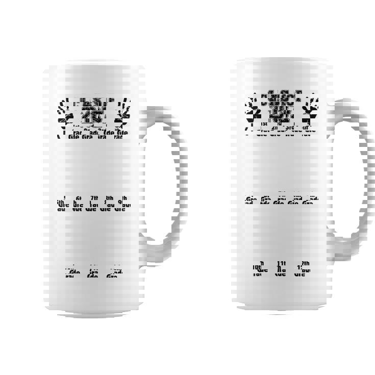 Class Of 2037 Grow With Me 手形 幼稚園 12年生 コーヒーマグ