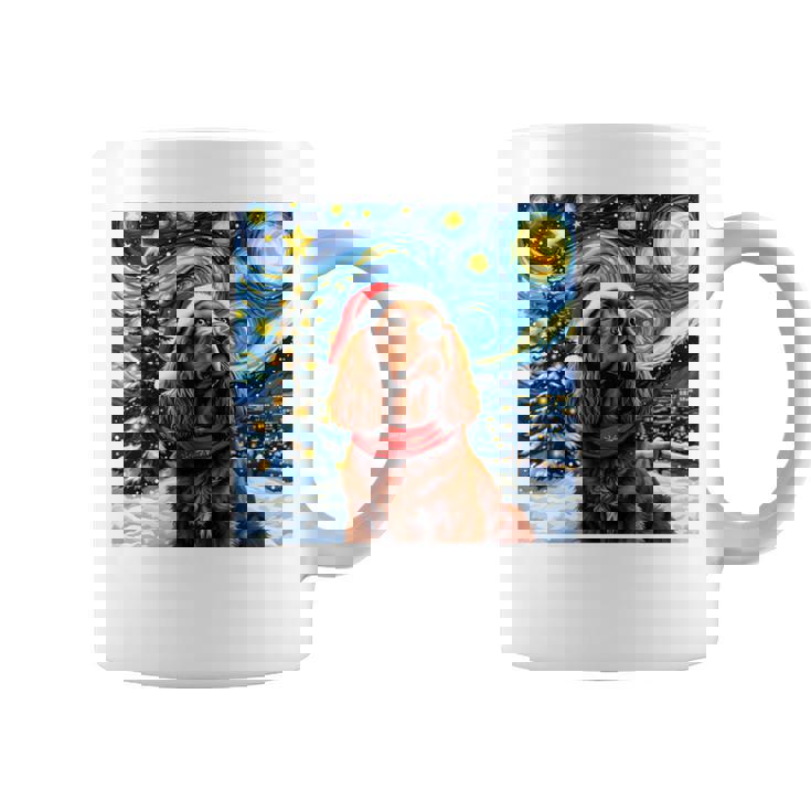 Cockerpanieltarry Night Christmasan Gogh Doganta Hat 長袖tシャツ コーヒーマグ