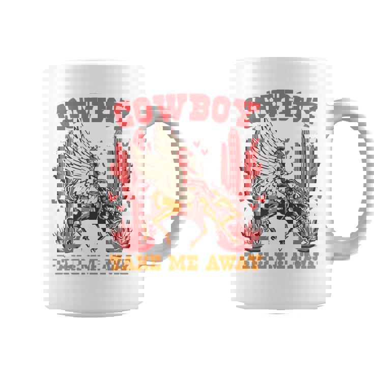 Cowboy Take Me Away ウエスタンバレンタインデー 長袖tシャツ コーヒーマグ