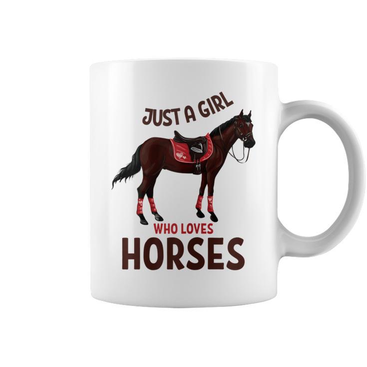 Cuidado Con Los Caballos Juts Una Chica Que Ama A Los Caballos Taza de café