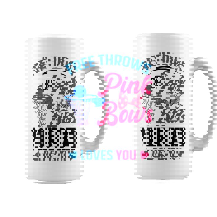 Dad Loves You Free Throw Or Pink Bows 性別発表 コーヒーマグ