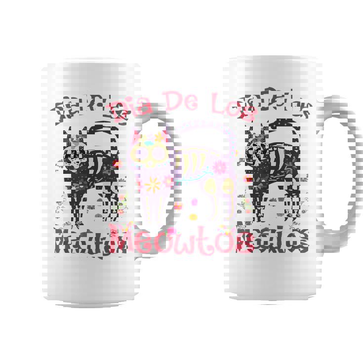 Dia De Los Meowtos Muertos シュガースカル キャット 死者の日 コーヒーマグ