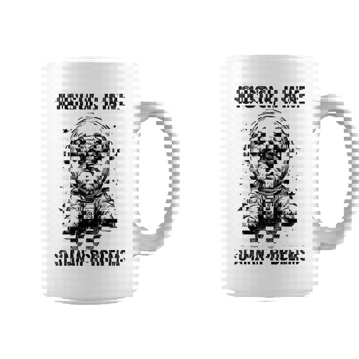 Dog Dad Mompace ヒューストン問題ミニチュアシュナウザー コーヒーマグ