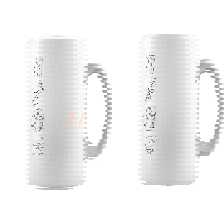 Eatleep Baseball Repeat Baseball Player Coach Team 長袖tシャツ コーヒーマグ