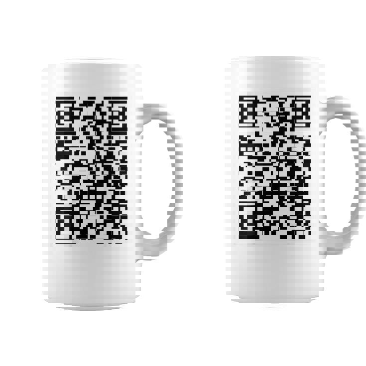 Fu Qr スキャンコード 皮肉ユーモア Fuバックプリント コーヒーマグ