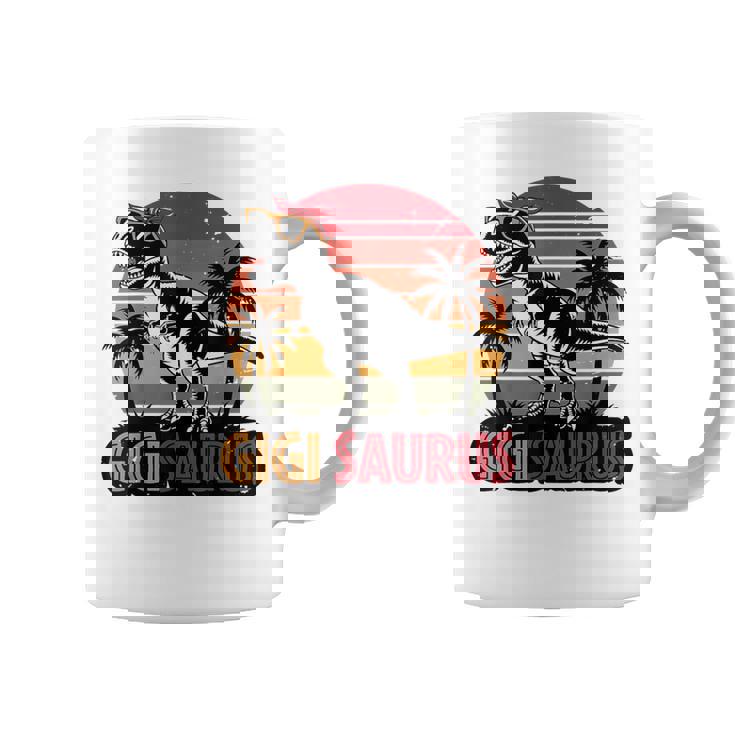 Gigisaurus Dinosaur Grandma Matching Family Saurus Coffee Mug