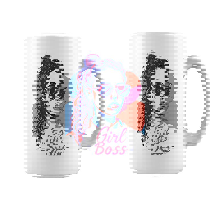 Girl Boss ポップアート セルフエンパワーメント レトロ 1950年代 コーヒーマグ