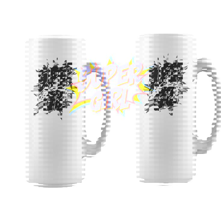 Girl Comicuper Retro Cool 長袖tシャツ コーヒーマグ