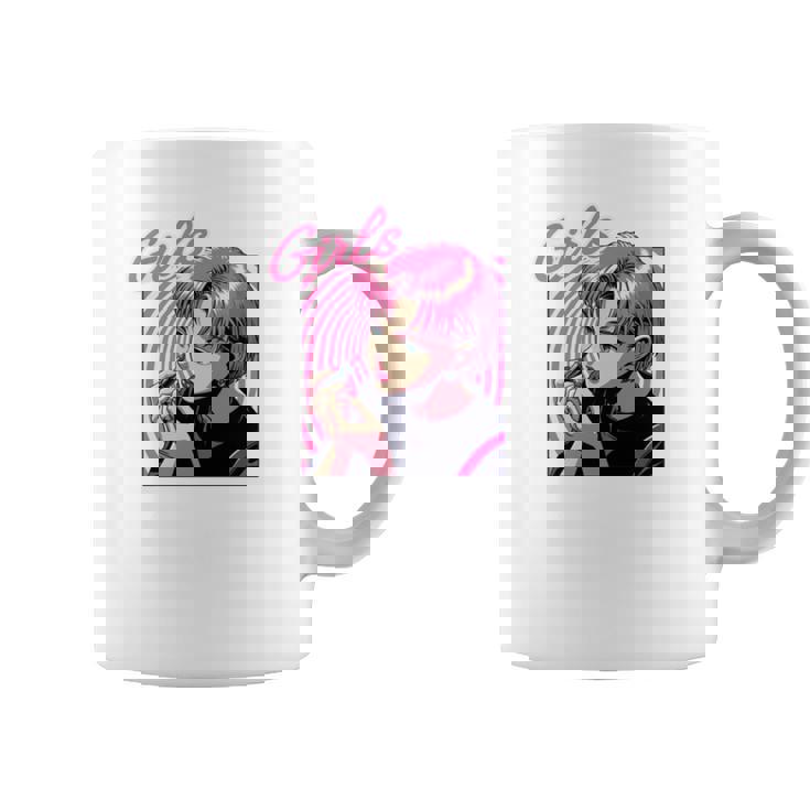 Girls Eat Out 面白いレトロデザイン 長袖tシャツ コーヒーマグ