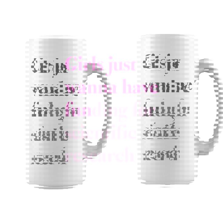 Girls Just Wanna Have Funding X Forcience Research コーヒーマグ