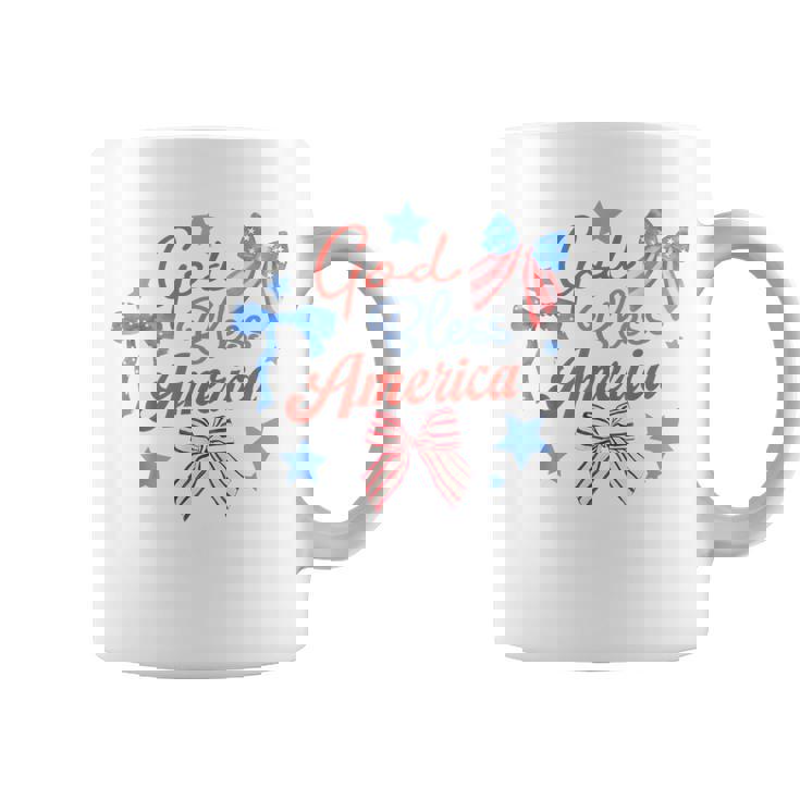 God Bless America コケットボウ 7月4日 キリスト教の愛国心 コーヒーマグ