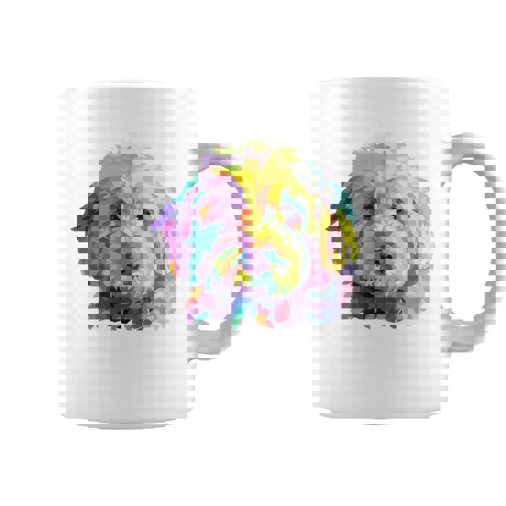 Goldendoodle ギフト ラブラドゥードル Cockapoo Mom カラフル ポップアート コーヒーマグ