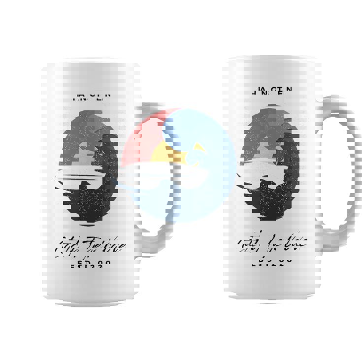 Hang 10 Catch The Waves サーフボード サーフ サーフィン コーヒーマグ