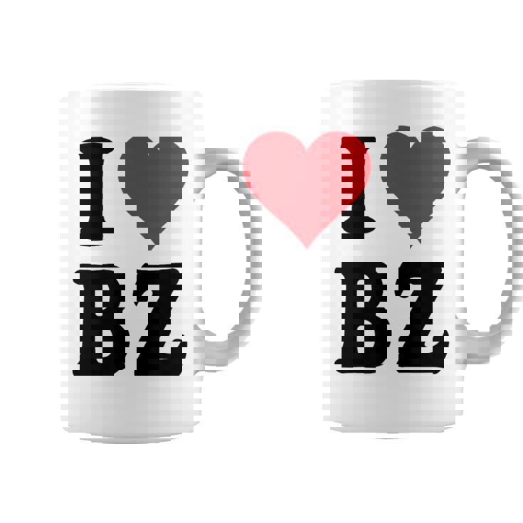 I Heart Bz イニシャル I Love BZ 姓 B Z コーヒーマグ