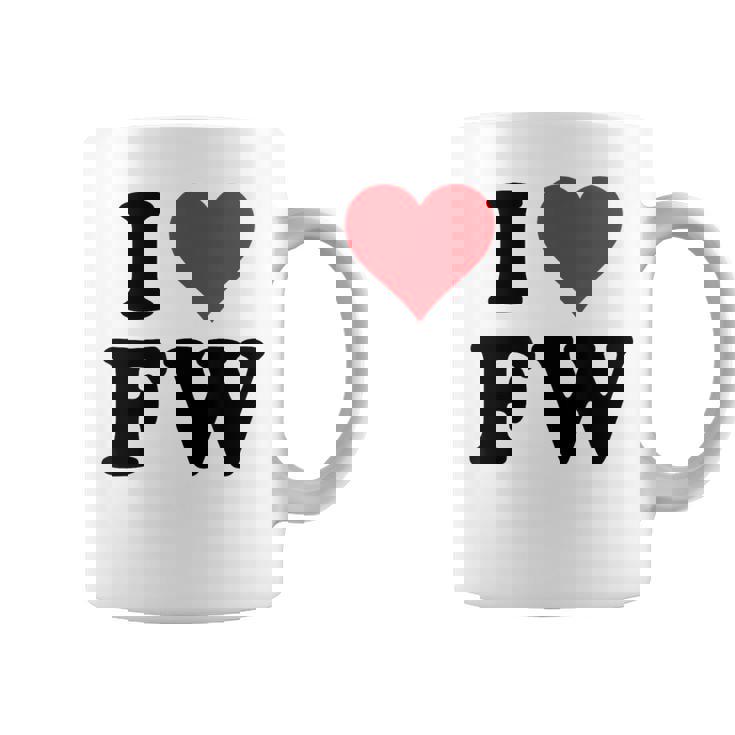 I Heart Fw Initials I Love FW First And Last Name F W コーヒーマグ