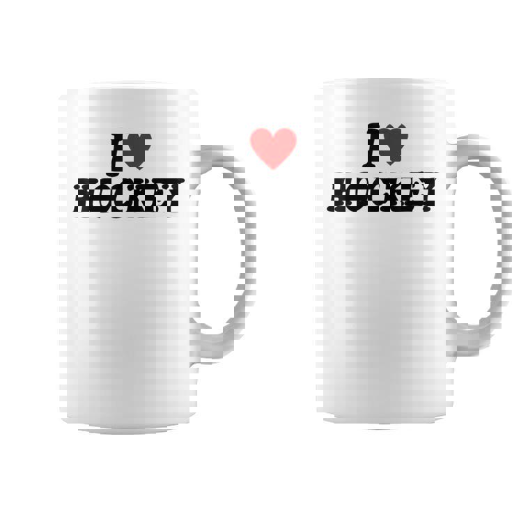 I Heart Hockey コーヒーマグ