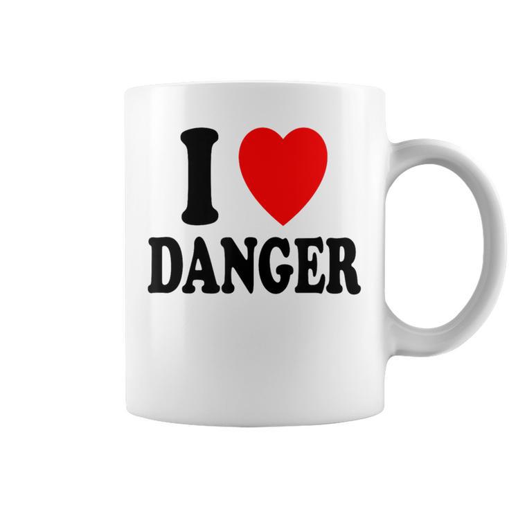 I Heart Love Danger Adrénaline Risk Taker Extreme Tasse