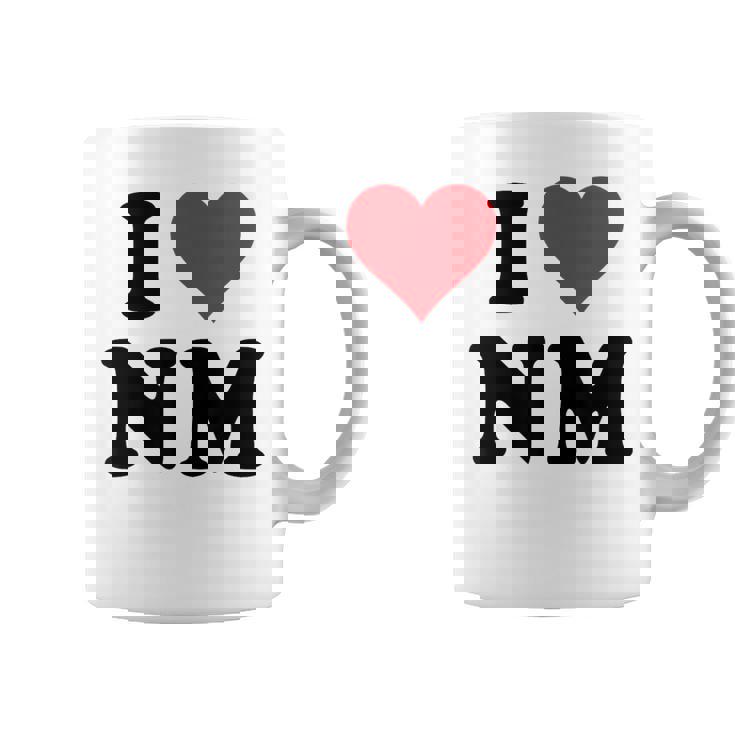 I Heart Nm Initials I Love NM First And Last Name N M コーヒーマグ