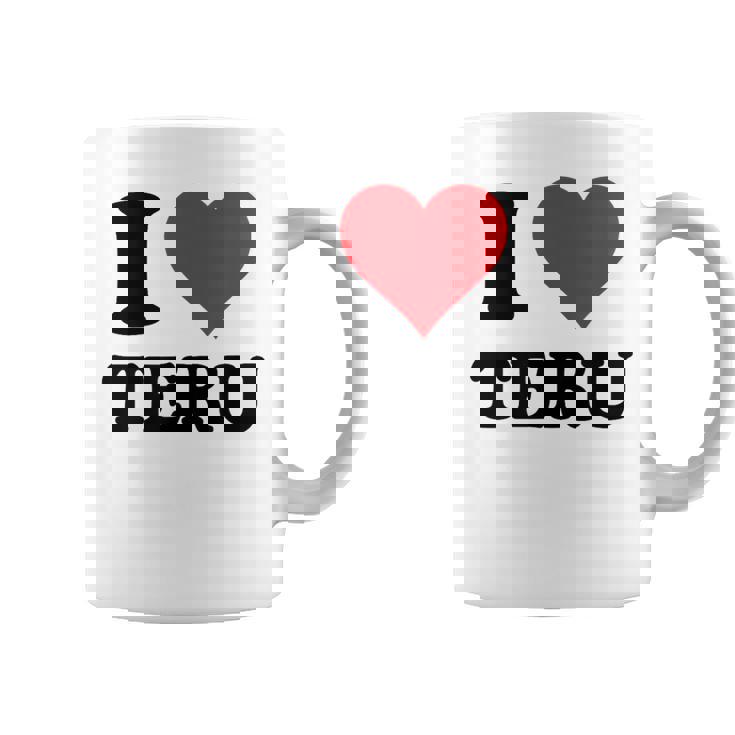 I Heart Teru 名 I Love パーソナライズ コーヒーマグ