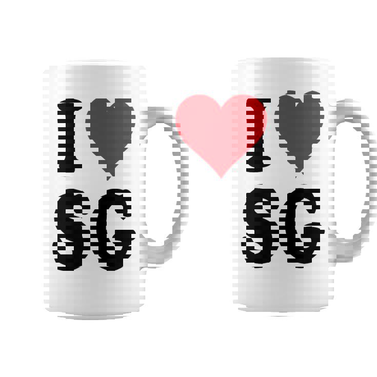 I Heartg イニシャル I LoveG 姓 G コーヒーマグ