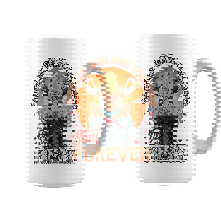 Hot Motorcycle Coupleexy Biker Chick Rider Back Print コーヒーマグ