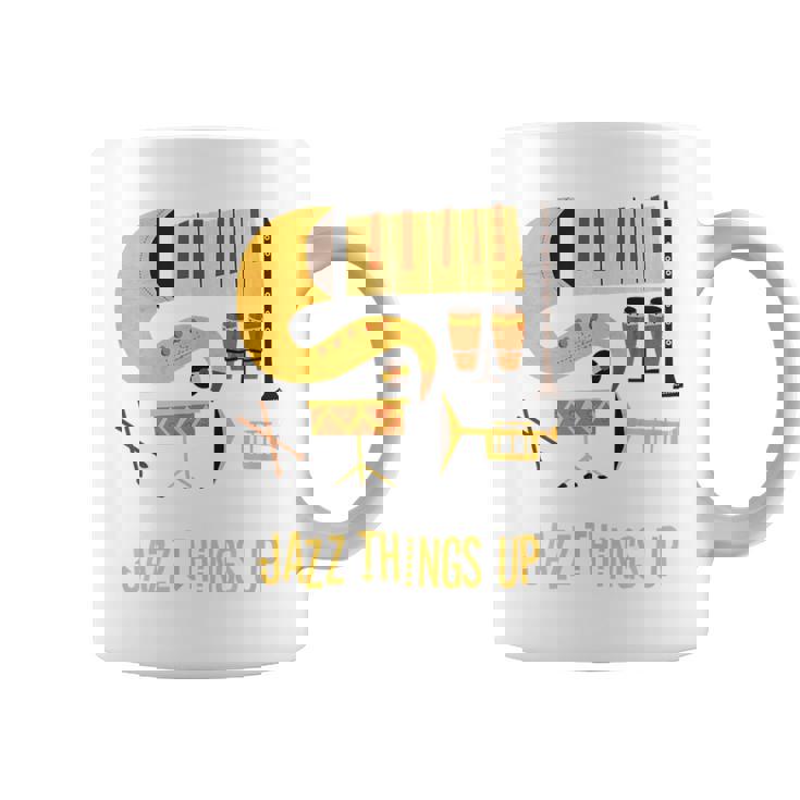 Jazz Things Up ヴィンテージジャズミュージック コーヒーマグ