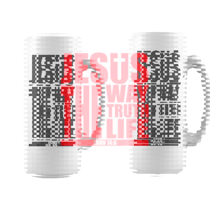 Jesus Is The Way Truth Life クリスチャン 男性 女性 クリスチャン コーヒーマグ