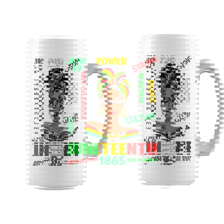 Junenth Girls 1865 African American Black Coffee Mug