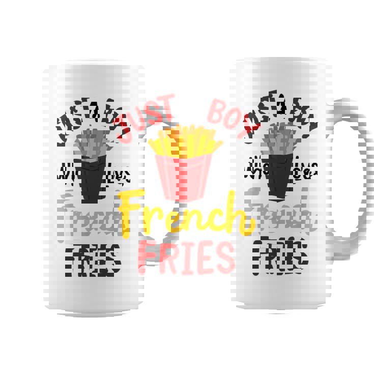 Just A Boy Who Loves French Fries フライドポテト じゃがいも ヴィーガン コーヒーマグ