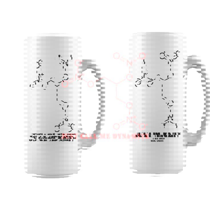 Just Call Me Dynamite ニトログリセリン 化学分子 ユーモア コーヒーマグ