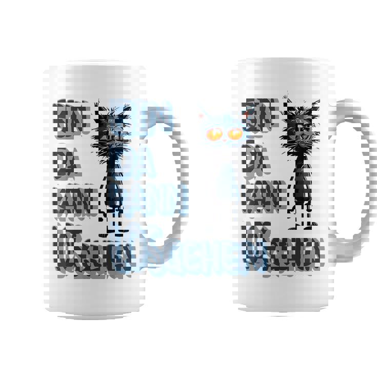 Katze Bin Da 'T Losgehen ファニーステートメントキャット コーヒーマグ