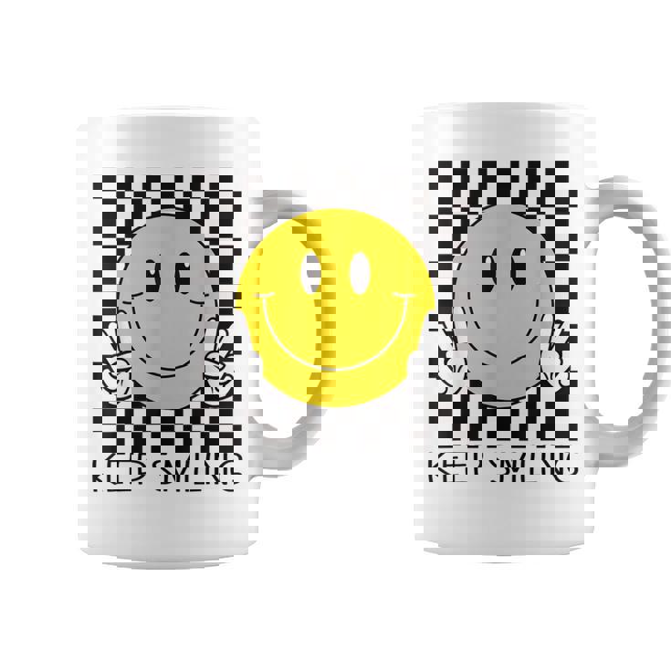 Keepmiling キュート 黄色 幸せ 平和 笑顔 ポジティブ コーヒーマグ