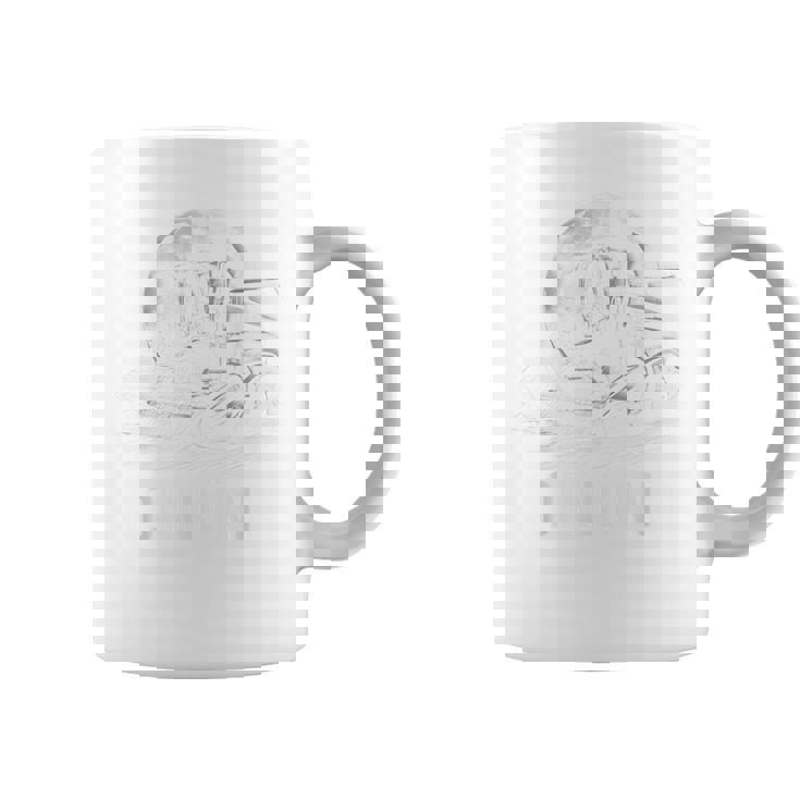 Kornkönig おかしな農民 農業は収穫機を組み合わせると言う コーヒーマグ