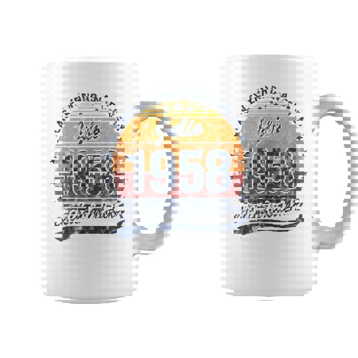 Las Leyendas Nacen En Julio 1958 Hombre Retro Taza de café