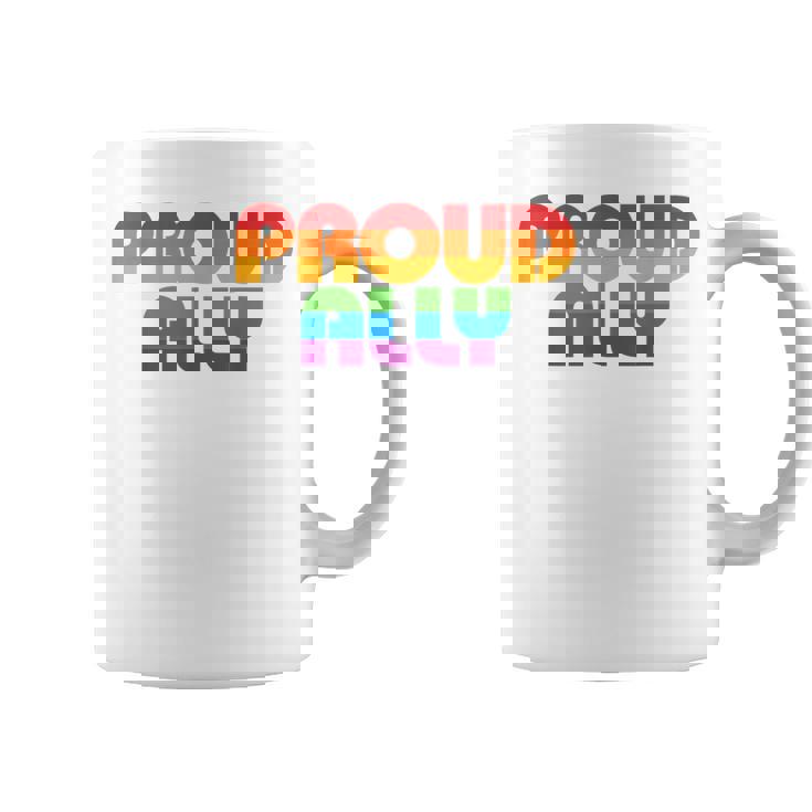 Lgbtq Proud Ally Lesbian Gay Pride Lgbt Ally Rainbowintage コーヒーマグ