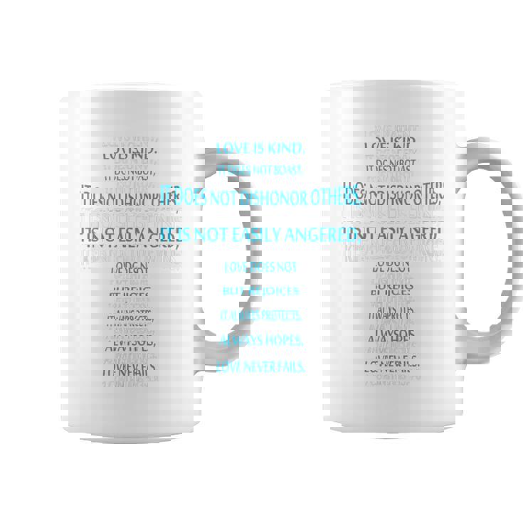 Liebe Ist Geduldig Liebe Ist Gütiges 聖書erskreuz コーヒーマグ