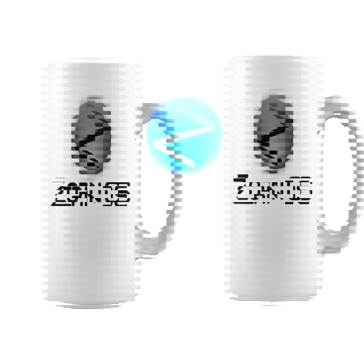 Linux Zorin Os タグラインとロゴ入り オープンソースos コーヒーマグ