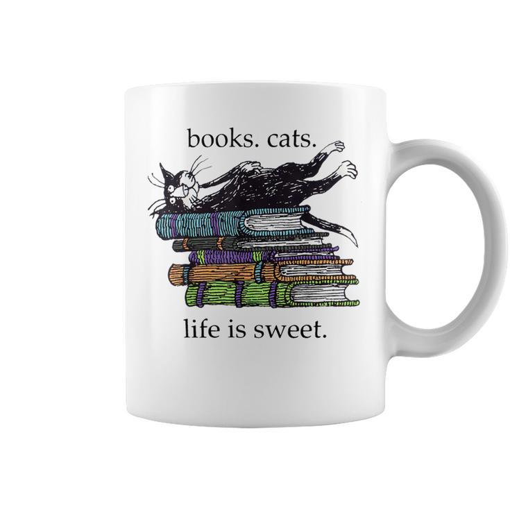 Livres Cats Life Isweet Cats Books Lover Women Tasse