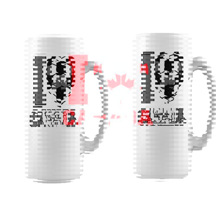 I Love Canada サッカーボール 男の子 女の子 キッズ カナダ国旗 コーヒーマグ