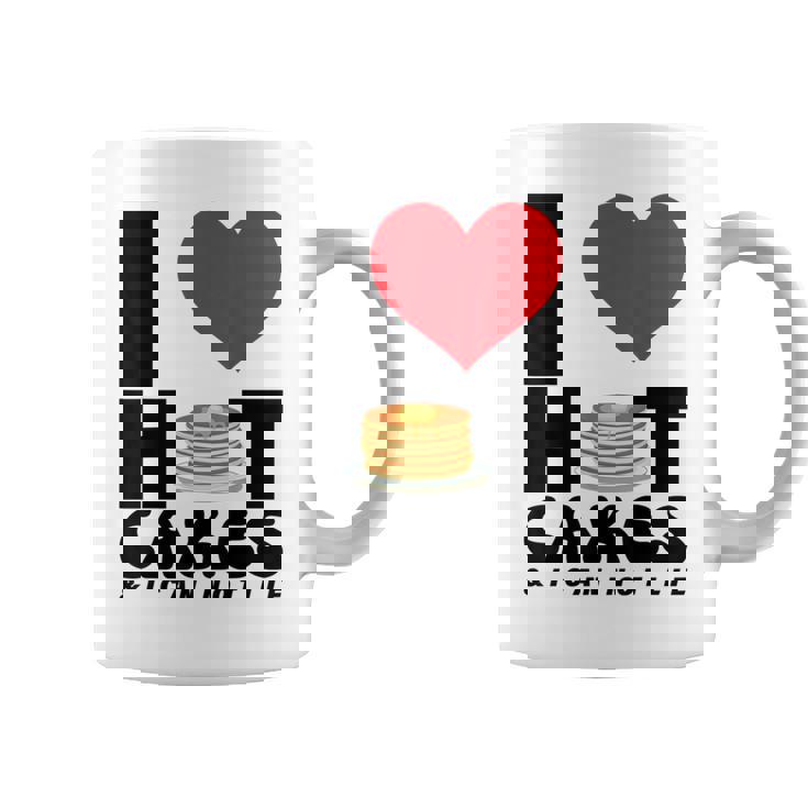 I Love Heart ホットケーキ パンケーキ Flapjacks Can Not Lie Foodie コーヒーマグ