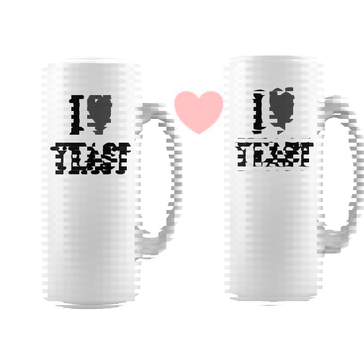 I Love Yeast 面白くてかわいい栄養パン屋フードヌーチファン コーヒーマグ