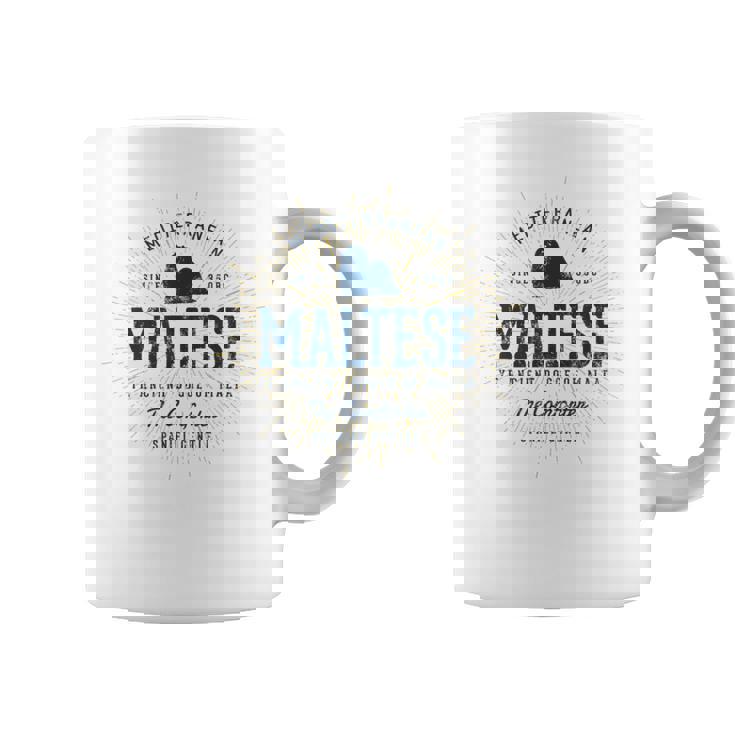 Maltese ギフトヴィンテージマルチーズ コーヒーマグ